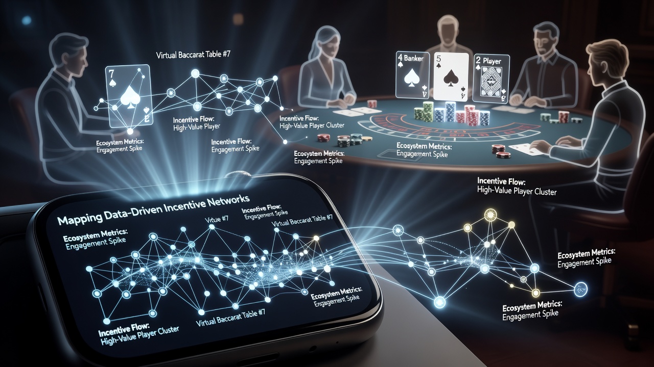 Network diagram showing data flows between wearables and baccarat incentive systems