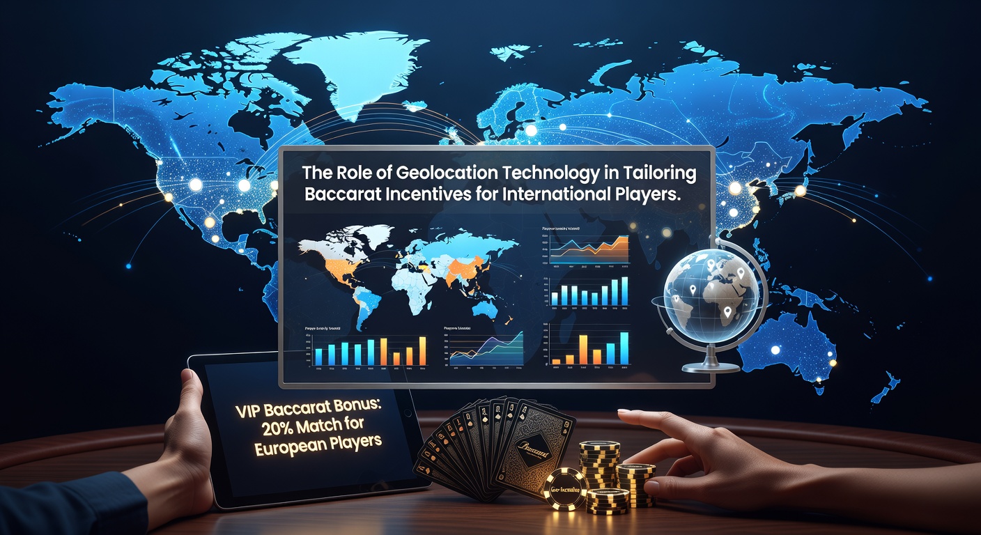 Geolocation technology mapping international player locations for baccarat incentive customization