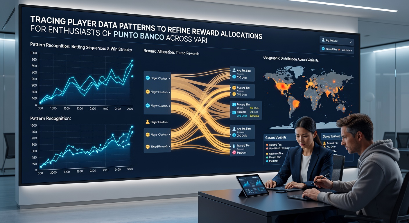 Infographic displaying segmented player cohorts and corresponding reward allocation adjustments for punto banco in mobile and desktop environments