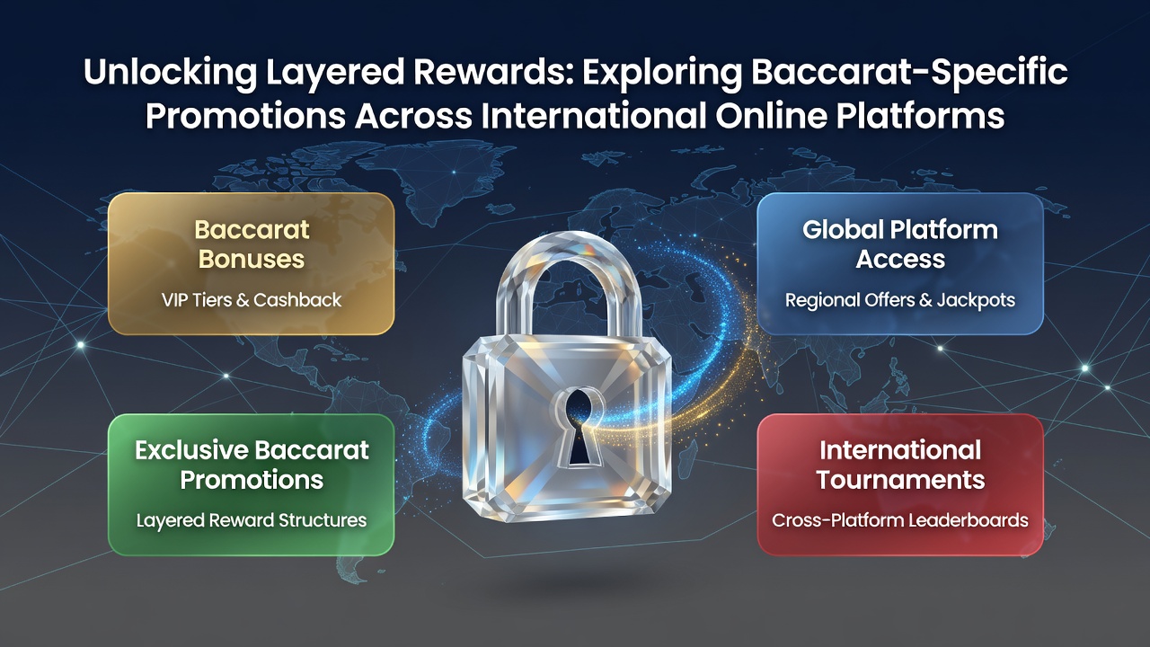 Players engaging with baccarat promotions on international online casino interfaces