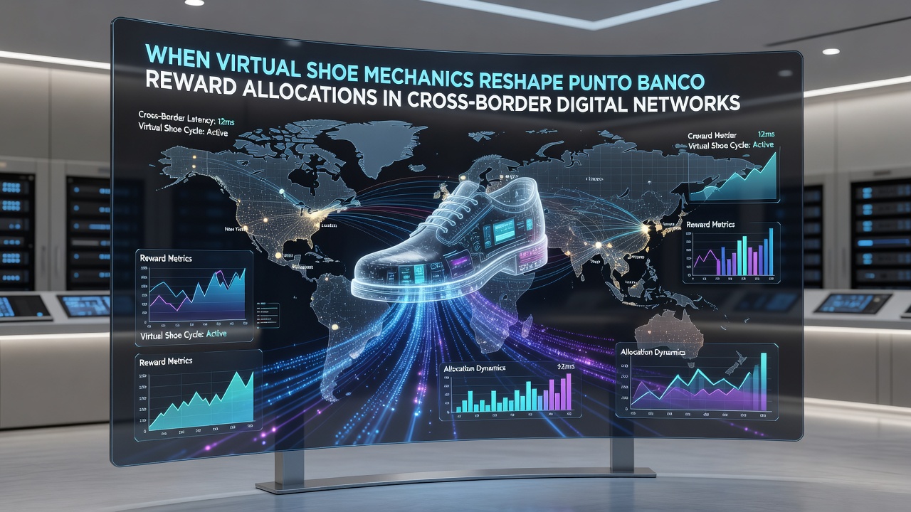 Cross-border digital network map illustrating punto banco reward flows
